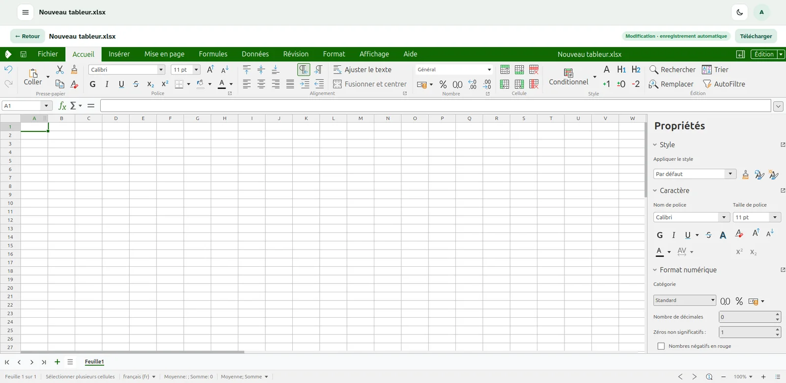 Tableur de la Suite EduPrivacy